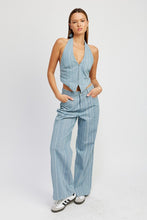 Load image into Gallery viewer, MID RISE WIDE LEG PANTS
