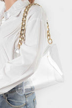 Cargar imagen en el visor de la galería, Chunky Chain Clear Transparent Stadium Bag
