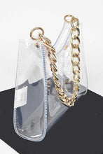 Cargar imagen en el visor de la galería, Chunky Chain Clear Transparent Stadium Bag
