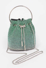 Cargar imagen en el visor de la galería, Rhinestone Top Handle Crossbody Swing Clutch Bag
