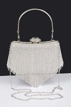 Cargar imagen en el visor de la galería, Fringe Rhinestone Box Clutch Bag
