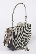 Cargar imagen en el visor de la galería, Fringe Rhinestone Box Clutch Bag
