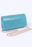 Rhinestone Metallic Evening Clutch Bag