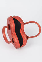 Cargar imagen en el visor de la galería, Glitter Top Handle Heart Shape Swing Bag

