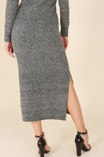 Load image into Gallery viewer, V-Neck Sweater Maxi Dress
