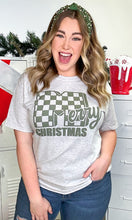 Load image into Gallery viewer, Old School Merry Christmas Graphic T-Shirt Green

