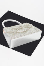 Cargar imagen en el visor de la galería, Rhinestone Bow Tie Iconic Top Handle Clutch
