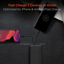 Load image into Gallery viewer, Hypergear 20000mAh 20W PD and USB Power Bank
