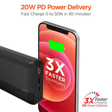 Load image into Gallery viewer, Hypergear 20000mAh 20W PD and USB Power Bank
