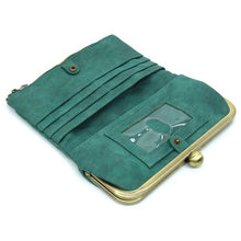 Cargar imagen en el visor de la galería, Kiss Lock Crossbody Clutch Cell Phone Wallet
