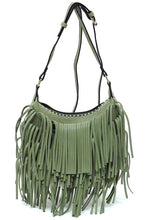 Load image into Gallery viewer, Fringe Hobo Crossbody Bag
