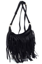 Load image into Gallery viewer, Fringe Hobo Crossbody Bag
