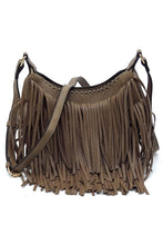 Load image into Gallery viewer, Fringe Hobo Crossbody Bag
