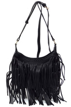 Load image into Gallery viewer, Fringe Hobo Crossbody Bag
