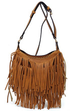 Load image into Gallery viewer, Fringe Hobo Crossbody Bag
