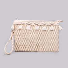 Load image into Gallery viewer, Naya Crochet Tassel Clutch
