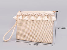 Load image into Gallery viewer, Naya Crochet Tassel Clutch
