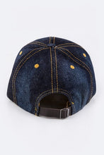 Cargar imagen en el visor de la galería, DIVA Crystal Embellished Denim Cap
