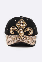 Cargar imagen en el visor de la galería, DIVA Crystal Embellished Denim Cap

