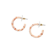 Load image into Gallery viewer, Cam Mini Hoops - Peach
