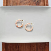 Load image into Gallery viewer, Cam Mini Hoops - Peach
