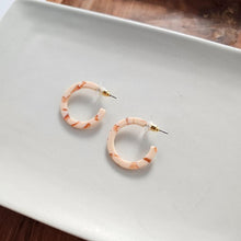 Load image into Gallery viewer, Cam Mini Hoops - Peach
