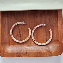 Load image into Gallery viewer, Cameron Hoops - Peachy Pink
