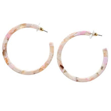 Load image into Gallery viewer, Cameron Hoops - Peachy Pink

