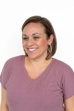 Load image into Gallery viewer, Cameron Hoops - Peachy Pink
