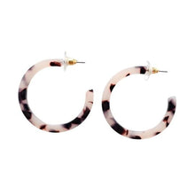 Load image into Gallery viewer, Camy Hoops - Blonde Tortoise
