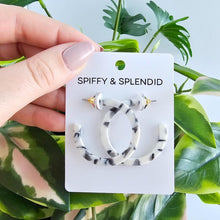 Load image into Gallery viewer, Camy Hoops - Marble
