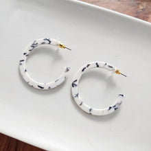 Load image into Gallery viewer, Camy Hoops - Marble
