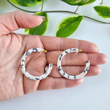 Load image into Gallery viewer, Camy Hoops - Marble
