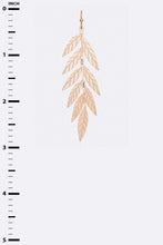 Load image into Gallery viewer, Metal Leaf Drop Earrings

