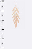 Metal Leaf Drop Earrings