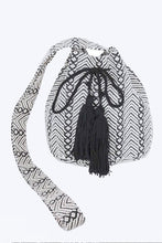Load image into Gallery viewer, Aztec Jaquard Boho Swing Bucket Bag
