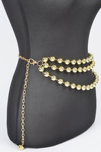 Cargar imagen en el visor de la galería, Layered Metallic CCB Beads Iconic Chain Belt
