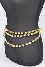 Cargar imagen en el visor de la galería, Layered Metallic CCB Beads Iconic Chain Belt
