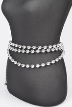 Cargar imagen en el visor de la galería, Layered Metallic CCB Beads Iconic Chain Belt
