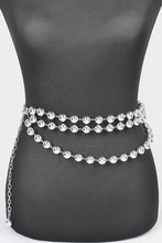 Cargar imagen en el visor de la galería, Layered Metallic CCB Beads Iconic Chain Belt
