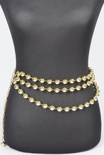 Cargar imagen en el visor de la galería, Layered Metallic CCB Beads Iconic Chain Belt
