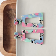 Load image into Gallery viewer, Avery Earrings - 80&#39;s Pastel
