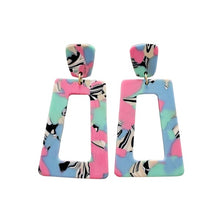 Load image into Gallery viewer, Avery Earrings - 80&#39;s Pastel
