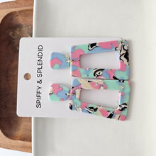 Load image into Gallery viewer, Avery Earrings - 80&#39;s Pastel
