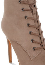 Load image into Gallery viewer, Agmati Lace Up Stiletto Boots
