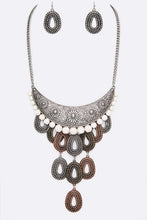 Load image into Gallery viewer, Mix Texture Western Statement Necklace Set
