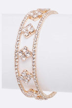 Cargar imagen en el visor de la galería, Rhinestone Iconic Open Cuff
