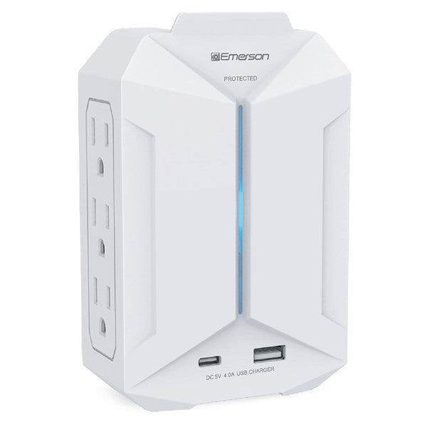 Emerson 6-Outlet and USB Wall Charger