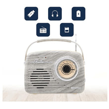 Load image into Gallery viewer, Emerson Portable Retro Radio with Battery
