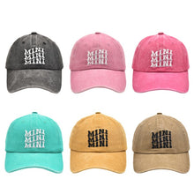 Cargar imagen en el visor de la galería, Mama Mini Stacked Matching Mom Me Hats Caps
